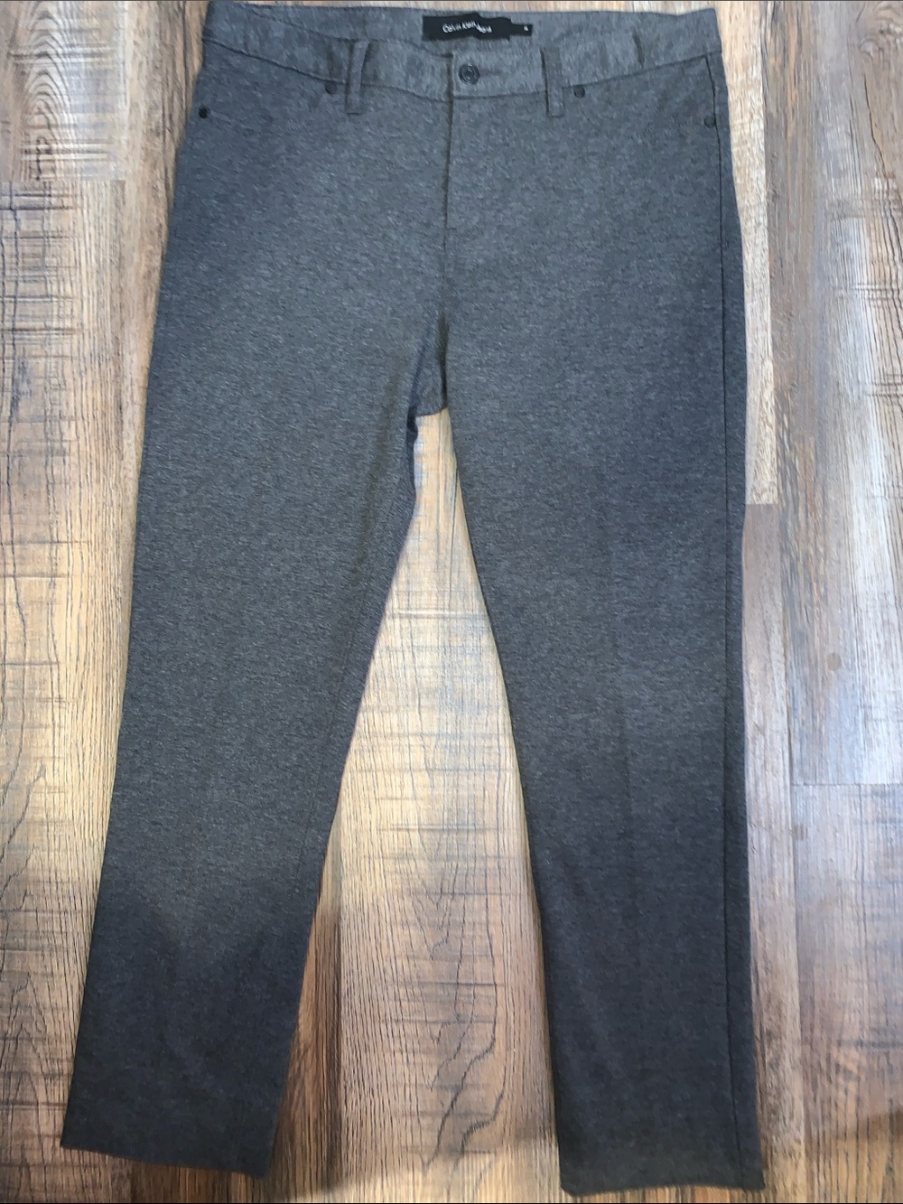 Calvin Klein Dark Gray Slim Knit Pants